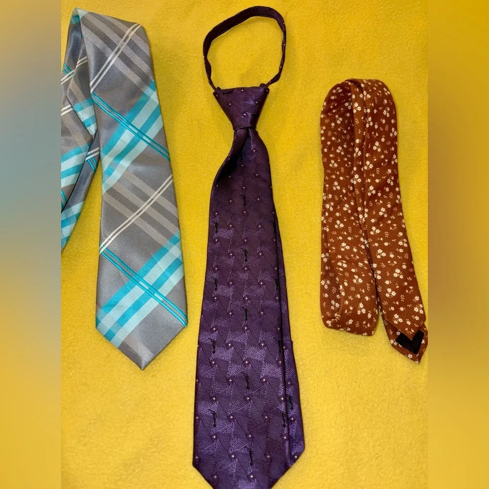 Bundle of 4 kids/youth ties - LDS Mormon CTR Angel Moroni - EUC